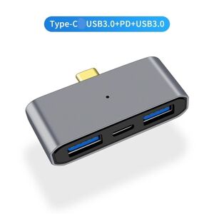 NÖRDIC 3 port USB-C hub 1xUSB-C PD 2xUSB-A 3x5Gbps