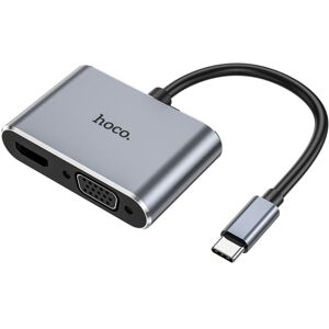 hoco HB30 USB-C / Type-C Multifunction Converter HDTV+VGA+USB3.0+PDHUD(Tarnish)