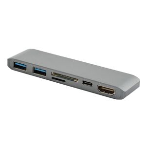 Shoppo Marte WS-15 6 in 1 Type-C to HDMI + USB 3.0 x 2 + SD + TF + PD HUB Converter