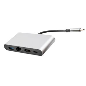 Shoppo Marte WS-07 Type-C 3.1 to RJ45 + HDMI + USB3.0 + PD 4-in-1 Converter Multifunctional Docking Station