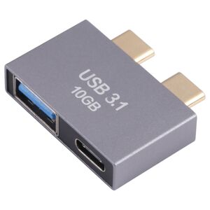 Shoppo Marte USB Female + USB-C / Type-C Female to 2 x USB-C / Type-C Male Adapter