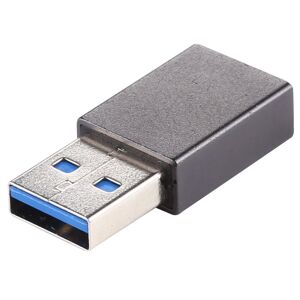 Shoppo Marte USB 3.0 Male to Type-C / USB-C Female Aluminium Alloy Adapter (Black)