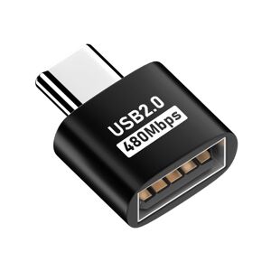 Shoppo Marte USB 2.0 Female to Type-C Male Adapter (Black)