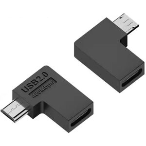 Shoppo Marte Type-C Female to Micro USB Male Adapter Data Charging Transmission, Specification:Type-C Female to Micro Male Left Bend