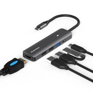 Blueendless Type-C+USB 3.0/2.0+HDMI4K HUB, Specification: 5 in 1