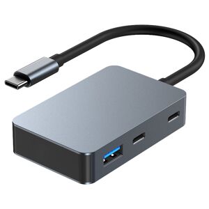 Shoppo Marte BYL-2316 5 in 1 USB-C / Type-C to USB3.0 & Type-C Multifunctional Docking Station HUB Adapter (Dark Grey)