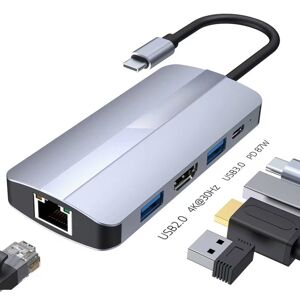 Shoppo Marte BYL-2109 5 in 1 USB-C / Type-C to USB Multifunctional Docking Station HUB Adapter