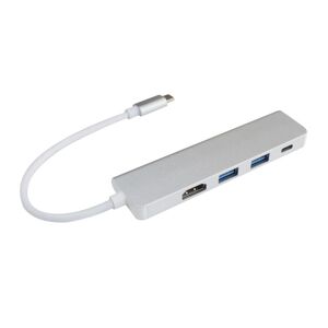 Shoppo Marte 4 in 1 Type C Hub with HDMI  USB 3.0 Adapter for MacBook Hub USB Computer Peripherals USB Type C HDMI for MacBook Pro Air