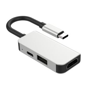 Shoppo Marte 3 in 1 Multifunction USB-C / Type-C to PD USB-C / Type-C +Micro USB+HDTV HUB Docking Station