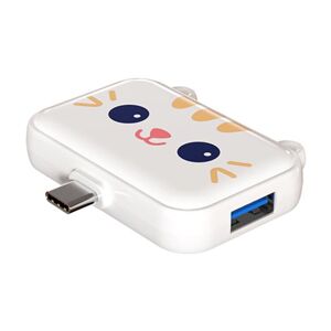 Shoppo Marte 3 In 1 Type-C Docking Station USB Hub For iPad / Phone Docking Station, Port: 3C USB3.0+USB2.0 x 2 White