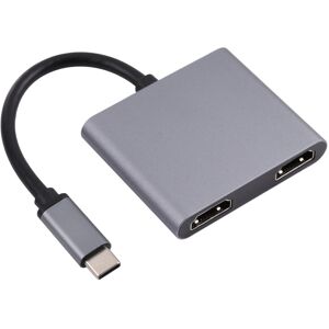 Shoppo Marte 2 in 1 USB-C / Type-C to 2 x HDTV Ports HUB Adapter