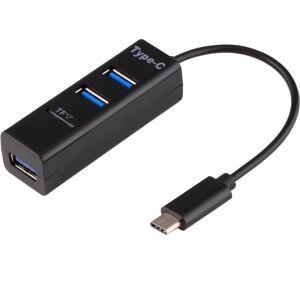 Shoppo Marte 2 in 1 USB 3.1 USB-C / Type-C to USB 2.0 COMBO 3 Ports HUB + TF Card Reader(Black)