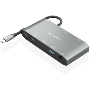 USB Hub Aisens ASUC-8P010-GR Grå (1 enheder)