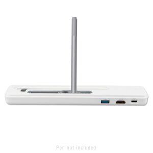 4smarts Active 4in1 USB-Hub m. Microsoft Surface Pen Holder - Hvid