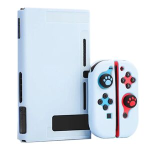MOBILCOVERS.DK Nintendo Switch / OLED Silikone Cover Sæt - Blå