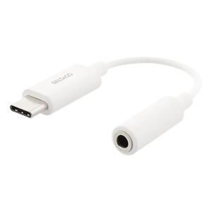 Deltaco USB-C Til AUX 3.5mm Adapter - Hvid