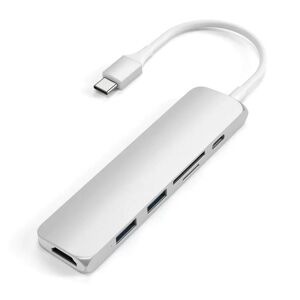Satechi Slim USB-C MultiPort Adapter V2 - Silver