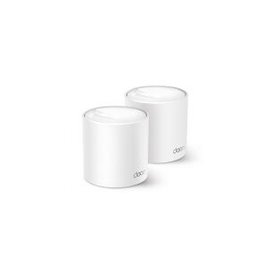 TP-Link Deco X50 (2-pack), Hvid, Intern, CE: <20 dBm (2.4 GHz) <23 dBm (5 GHz) FCC: <30 dBm (2.4 GHz) <30 dBm (5 GHz), 0 - 40 °C, -40 - 70 °C, 10 - 90%