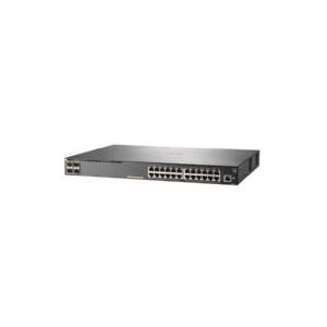 HPE Aruba 2930F 24G PoE+ 4SFP - Switch - L3 - Administreret - 24 x 10/100/1000 (PoE+) + 4 x Gigabit SFP (uplink) - monterbar på stativ - PoE+ (370 W)