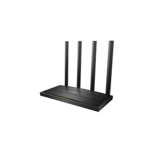 TP-Link Archer C6 - - trådløs router - 4-port switch - 1GbE - Wi-Fi 5 - Dual Band