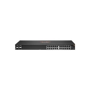 HPE Aruba 6000 24G 4SFP Switch - Switch - L3 - Administreret - 24 x 10/100/1000 + 4 x Gigabit SFP - side til side-luftstrøm - monterbar på stativ - AC 100 - 127 V/200 - 240 V