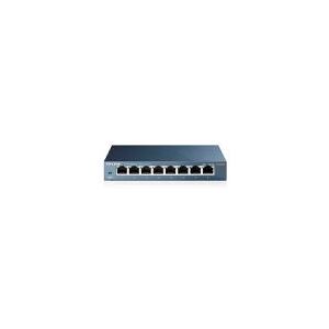 TP-Link TL-SG108 8-port Metal Gigabit Switch - Switch - ikke administreret - 8 x 10/100/1000 - desktop