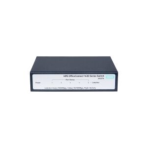 HPE OfficeConnect 1420 5g - Switch - ikke administreret - 5 x 10/100/1000 - desktop