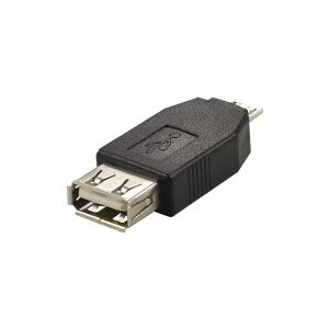 DELTACO USB-70-K - USB-adapter - USB (hun) til Micro-USB Type B (han)
