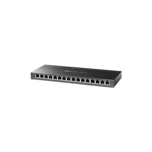 TP-Link TL-SG116E Unmanaged Pro - Switch - ikke administreret - 16 x 10/100/1000 - desktop