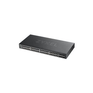 ZyXEL Communications Zyxel GS1920-48v2 - Switch - smart - 48 x 10/100/1000 + 4 x combo Gigabit SFP + 2 x Gigabit SFP - monterbar på stativ