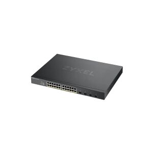 ZyXEL Communications Zyxel XGS1930-28HP - Switch - smart - 24 x 10/100/1000 (PoE+) + 4 x 10 Gigabit SFP+ - monterbar på stativ - PoE+ (375 W)