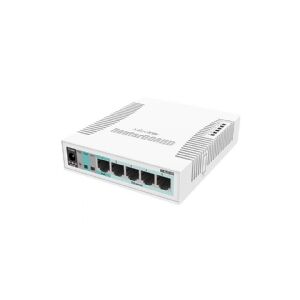 MikroTik RB260GS - Switch - Administreret - 1 x 10/100/1000 (PoE) + 4 x 10/100/1000 + 1 x SFP - desktop