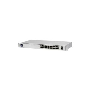 Ubiquiti UniFi Switch USW-24-POE - Switch - Administreret - 24 x 10/100/1000 (16 PoE+) + 2 x Gigabit SFP - desktop, monterbar på stativ - PoE+ (95 W)