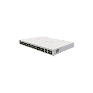 MikroTik CRS354-48G-4S+2Q+RM - Switch - L3 - 48 x 10/100/1000 + 4 x 10 Gigabit SFP+ + 2 x 40 Gigabit QSFP+ - desktop, monterbar på stativ