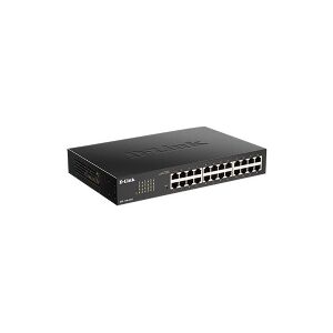 D-Link Systems D-Link DGS 1100-24V2 - Switch - smart - 24 x 10/100/1000 - desktop, monterbar på stativ