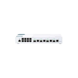 Qnap Systems QNAP QSW-M408-4C - Switch - Administreret - 8 x 10/100/1000 + 4 x kombo 10 Gigabit SFP+ - desktop