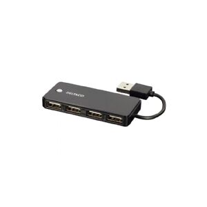 DELTACO UH-480 - Hub - 4 x USB 2.0 - desktop