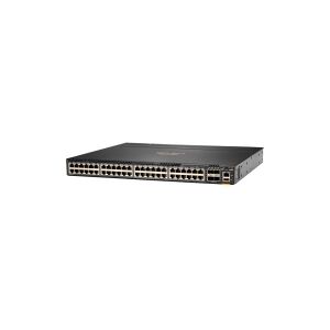 HPE Aruba 6300M - Switch - L3 - Administreret - 48 x 10/100/1000 (1 PoE+) + 4 x 1 Gigabit/10 Gigabit/25 Gigabit/50 Gigabit SFP56 (uplink/stacking) - front og side til ryg - monterbar på stativ - PoE+