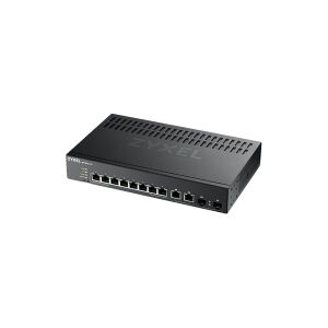 ZyXEL Communications Zyxel GS2220-10 - Switch - Administreret - 8 x 10/100/1000 + 2 x combo Gigabit SFP - monterbar på stativ, væg-monterbar