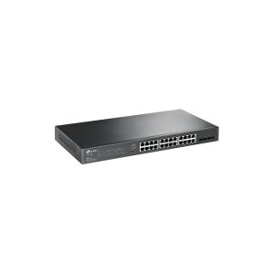 TP-Link JetStream TL-SG2428P - Switch - smart - 24 x 10/100/1000 (PoE+) + 4 x SFP - monterbar på stativ - PoE+ (250 W)