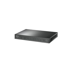 TP-Link TL-SG1210P - Switch - ikke administreret - 8 x 10/100/1000 (PoE+) + 1 x 10/100/1000 (uplink) + 1 x Gigabit SFP (uplink) - desktop - PoE+ (63 W)