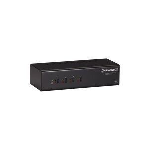 Black Box - KVM / audio / USB switch - 4 x KVM / audio / USB - 1 lokalbruger - desktop - TAA-kompatibel - med 2 års Double Diamond Warranty