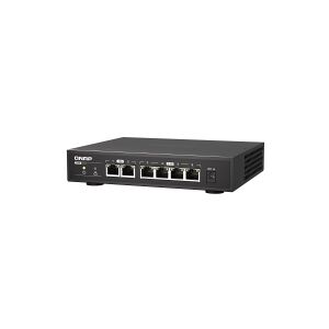 Qnap Systems QNAP QSW-2104-2T - Switch - ikke administreret - 2 x 100/1000/2.5G/5G/10GBase-T + 4 x 100/1000/2.5G - desktop