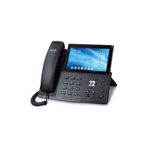 Planet Technology PLANET High Definition Touch Color, IP konferencetelefon, Knapper, Berøring, Sort, G.711a, G.711u, G.722, G.729ab, OPUS, iLBC, Gigabit Ethernet, Micro-USB