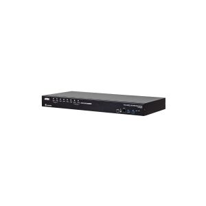 ATEN Technology ATEN CS18208 - KVM / audio / USB switch - 8 x KVM / audio / USB - 1 lokalbruger - monterbar på stativ - DC strøm