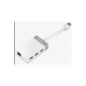 TRENDnet TU3-ETGH3 - Netværksadapter - USB 3.0 - Gigabit Ethernet + USB 3.0 x 3