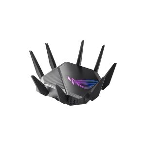 ASUS ROG Rapture GT-AXE11000 - Trådløs router - 4-port switch - GigE, 2.5 GigE - WAN-porte: 2 - Wi-Fi 6E - Wi-Fi 6 - Multi-Band