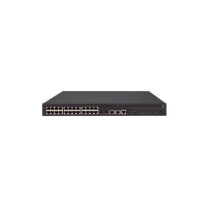 HPE 1950-24G-2SFP+-2XGT-PoE+ - Switch - L3 - Administreret - 24 x 10/100/1000 (PoE+) + 2 x Gigabit SFP / 10 Gigabit SFP+ + 2 x 10Gb Ethernet - monterbar på stativ - PoE+ (370 W)