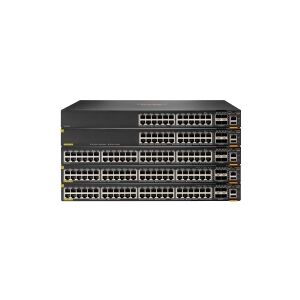 HPE Aruba 6200M 24G Class4 PoE 4SFP+ - Switch - L3 - Administreret - 24 x 10/100/1000 (PoE+) + 4 x 1 Gigabit/10 Gigabit SFP+ (uplink/stacking) - fron