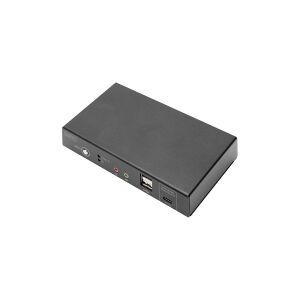 DIGITUS DS-12901 - KVM / audio / USB switch - 4k30hz, usb-c/usb/hdmi in, hdmi out, network - desktop